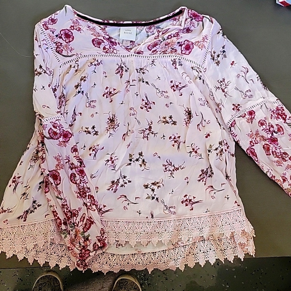 Knox Rose flowy floral shirt